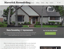 Tablet Screenshot of maverickremodeling.com